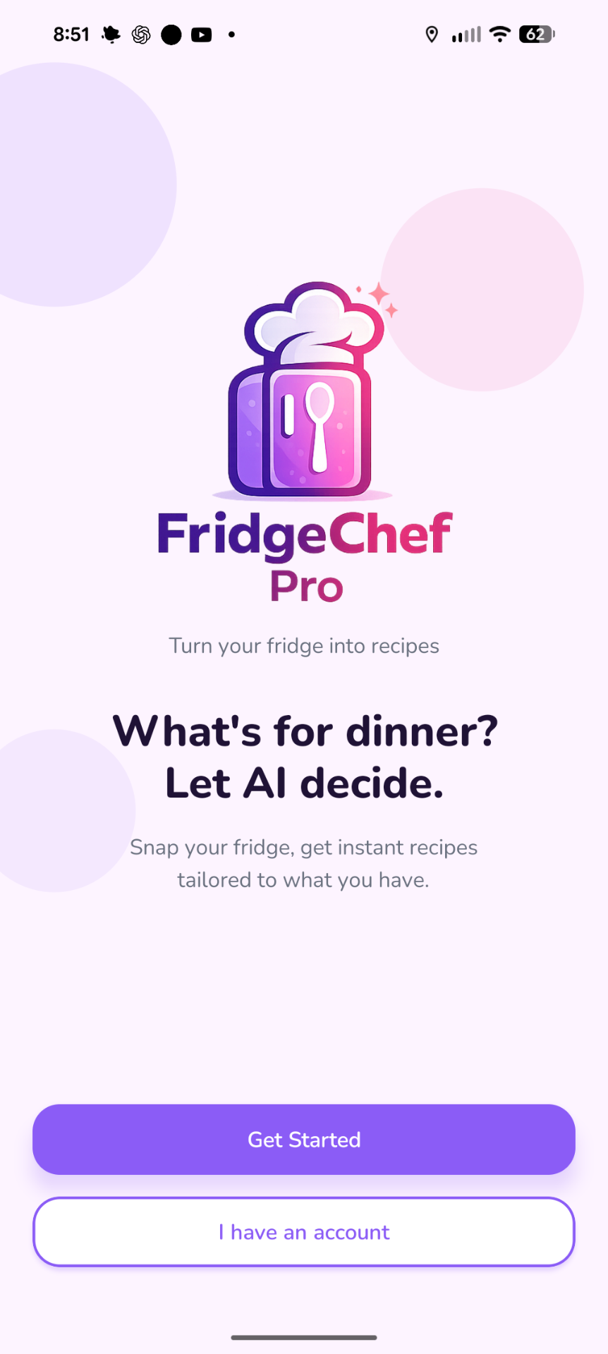 FridgeChef Pro — AI-Powered Recipe App | Scan Your Fridge, Get Recipes